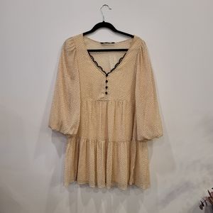 Zara Babydoll Polkadot Cocktail Dress Eur XS US XS extra small